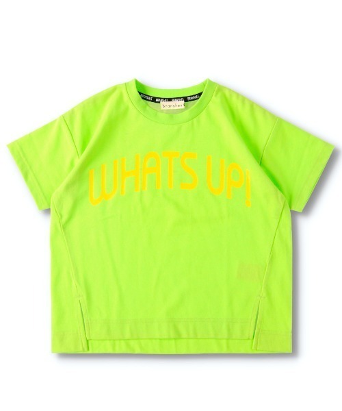 BRANSHES(ブランシェス)の「前スリットロゴ半袖Tシャツ(Tシャツ/カットソー・キッズ・パープル/ライム・90cm/110cm/100cm/120cm/130cm/140cm/150cm)」の8枚目の写真