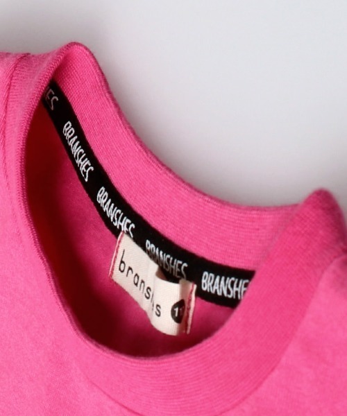 BRANSHES(ブランシェス)の「前スリットロゴ半袖Tシャツ(Tシャツ/カットソー・キッズ・パープル/ライム・90cm/110cm/100cm/120cm/130cm/140cm/150cm)」の11枚目の写真