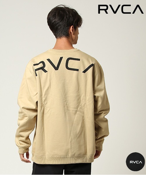 RVCA  トレーナー ベージュ S RVCA ベージュ スウェット トレーナー - メルカリ