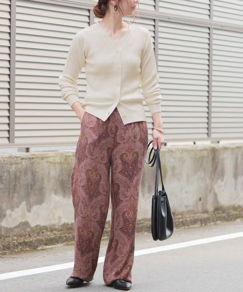 reca（レカ）の「リブニットカーディガン（カーディガン/ボレロ・レディース・オフホワイト/ブラック/杢グレー/ブラウン/ベージュ/ピンク・FREE）」の8枚目の写真