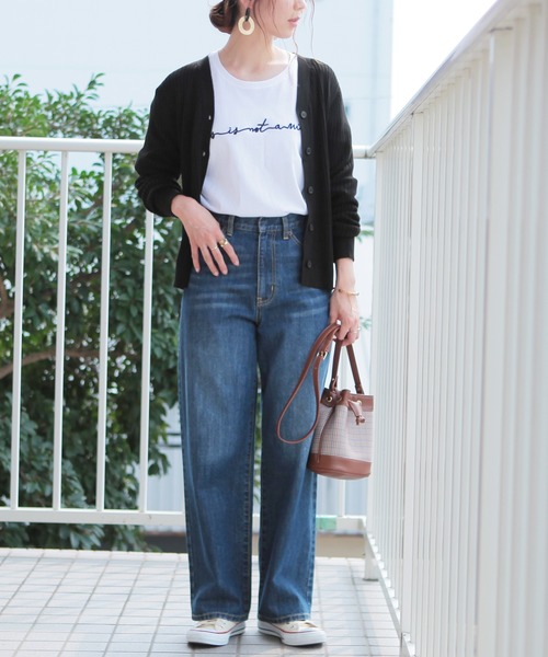 reca（レカ）の「リブニットカーディガン（カーディガン/ボレロ・レディース・オフホワイト/ブラック/杢グレー/ブラウン/ベージュ/ピンク・FREE）」の15枚目の写真