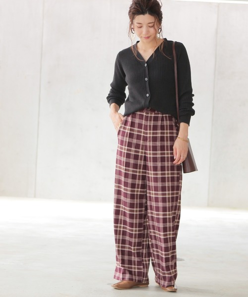 reca（レカ）の「リブニットカーディガン（カーディガン/ボレロ・レディース・オフホワイト/ブラック/杢グレー/ブラウン/ベージュ/ピンク・FREE）」の13枚目の写真