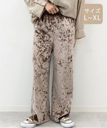 【大きいサイズ】クラッシュベロアパンツ【ZOZOTOWN限定アイテム】