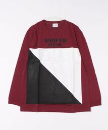 Re Youth（リユース）の「オーバーサイズ ビッグシルエット ドロップショルダー ロングスリーブTシャツ ”TRY”（Tシャツ/カットソー）」