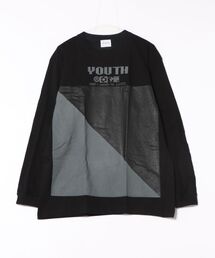 Re Youth（リユース）の「オーバーサイズ ビッグシルエット ドロップショルダー ロングスリーブTシャツ ”TRY”（Tシャツ/カットソー）」