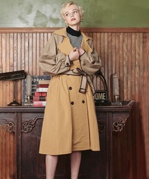 KOH.style | ECO LEATHER SLEEVE TRENCH(トレンチコート)