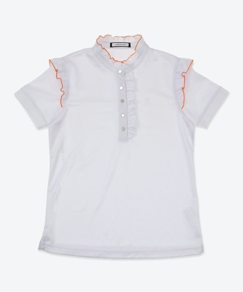 MARK & LONA(マークアンドロナ)の「CDW1 FRL Polo | WOMEN(ポロシャツ・レディース・ホワイト/ブラック/イエロー・36/38/40)」の4枚目の写真