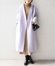 SHIPS（シップス）の「ウールカシミヤノーラペルコート◇（その他アウター・レディース）」