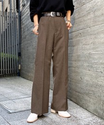 PAGEBOY | ウールライクセミフレアパンツ(フレアパンツ/タックパンツ)(スラックス)