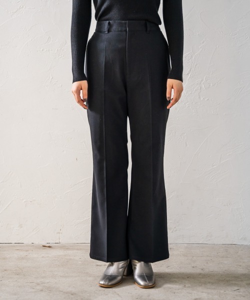 PAGEBOY（ページボーイ）の「ウールライクセミフレアパンツ(フレアパンツ/タックパンツ)（スラックス・レディース・ブラック/ブラウン/レッド系その他・SMALL/MEDIUM）」の11枚目の写真