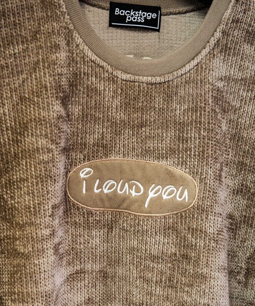 BACKSTAGE PASS(バックステージパス)の「LETTERED SWEATER(レタードセーター)バックロゴ ビッグシルエット セーター(ニット/セーター・メンズ・ホワイト/ブラック/ベージュ/ピンク・3-4/1-2)」の9枚目の写真