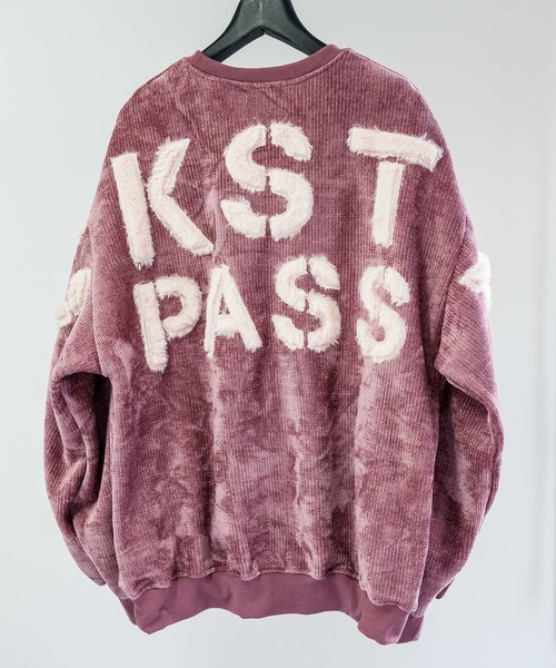 BACKSTAGE PASS(バックステージパス)の「LETTERED SWEATER(レタードセーター)バックロゴ ビッグシルエット セーター(ニット/セーター・メンズ・ホワイト/ブラック/ベージュ/ピンク・3-4/1-2)」の13枚目の写真