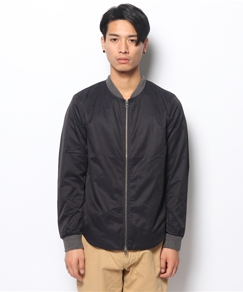 CIAOPANIC（チャオパニック）の「【Ciaopanic】ZIPリブブルゾン（ブルゾン・メンズ・オフホワイト/ネイビー・MEDIUM/LARGE）」の12枚目の写真