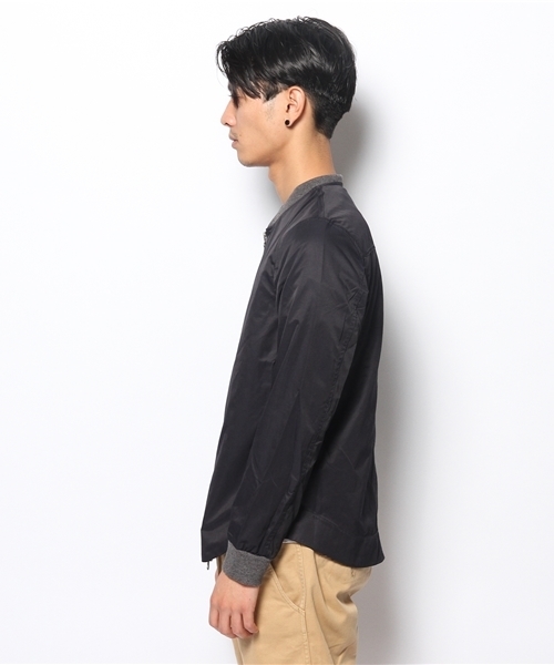 CIAOPANIC（チャオパニック）の「【Ciaopanic】ZIPリブブルゾン（ブルゾン・メンズ・オフホワイト/ネイビー・MEDIUM/LARGE）」の4枚目の写真