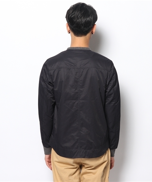 CIAOPANIC（チャオパニック）の「【Ciaopanic】ZIPリブブルゾン（ブルゾン・メンズ・オフホワイト/ネイビー・MEDIUM/LARGE）」の5枚目の写真