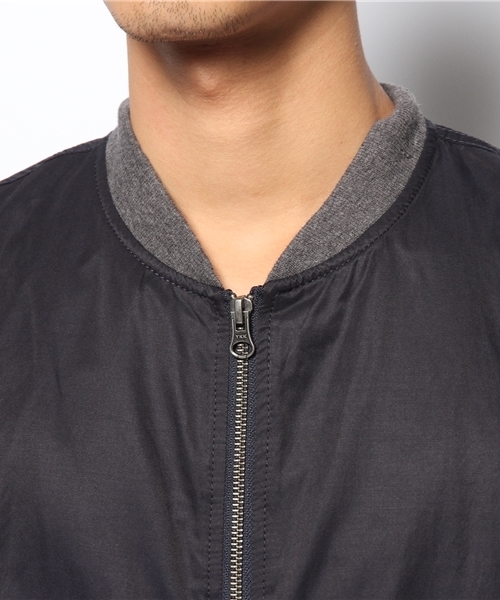 CIAOPANIC（チャオパニック）の「【Ciaopanic】ZIPリブブルゾン（ブルゾン・メンズ・オフホワイト/ネイビー・MEDIUM/LARGE）」の7枚目の写真