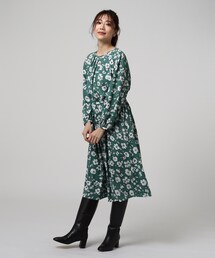 Untitled アンタイトルのワンピース グリーン カーキ 緑色系 花柄 ボタニカル柄 通販 Zozotown