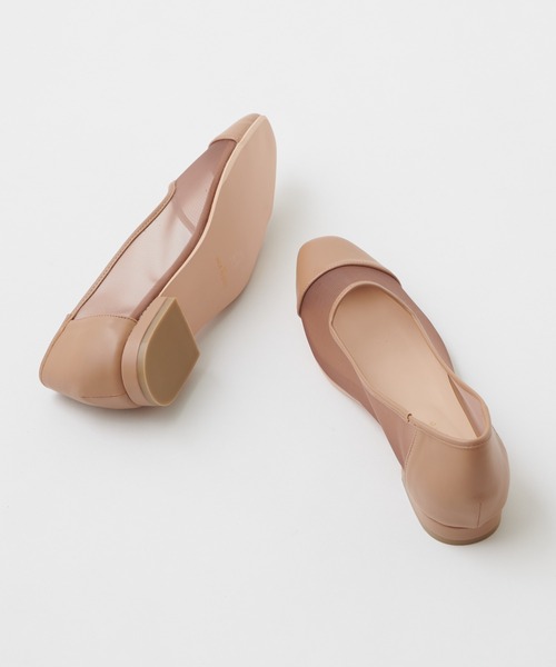 natural couture（ナチュラルクチュール）の「シースルーローパンプス（パンプス・レディース・ブラック/ベージュ/アイボリー・MEDIUM/LARGE）」の11枚目の写真