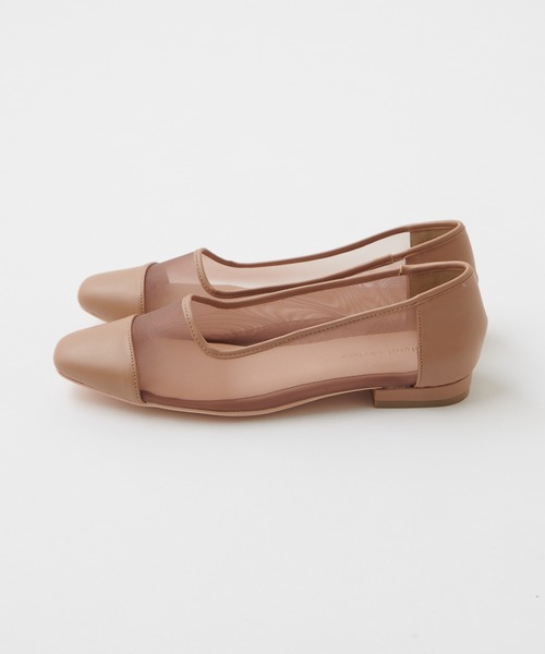 natural couture（ナチュラルクチュール）の「シースルーローパンプス（パンプス・レディース・ブラック/ベージュ/アイボリー・MEDIUM/LARGE）」の8枚目の写真