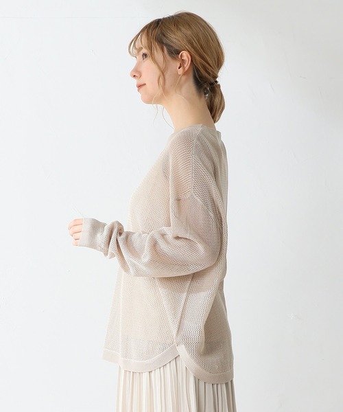 Honeys（ハニーズ）の「メッシュ編アンサンブル（アンサンブル・レディース・ブラック/ベージュ/パープル/ブルー・S/M/L）」の13枚目の写真