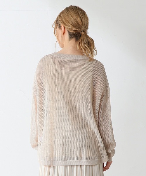 Honeys（ハニーズ）の「メッシュ編アンサンブル（アンサンブル・レディース・ブラック/ベージュ/パープル/ブルー・S/M/L）」の14枚目の写真