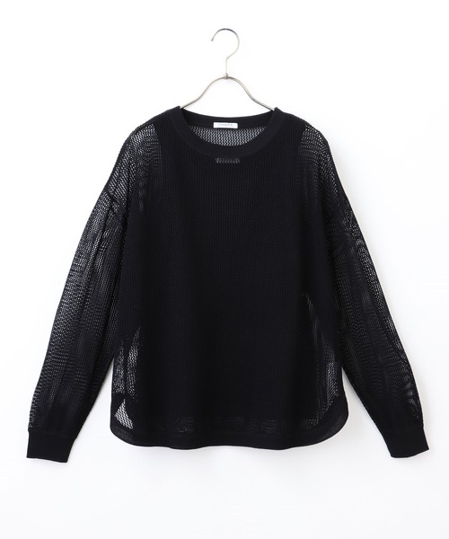 Honeys（ハニーズ）の「メッシュ編アンサンブル（アンサンブル・レディース・ブラック/ベージュ/パープル/ブルー・S/M/L）」の21枚目の写真