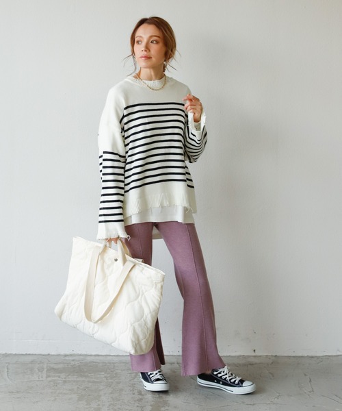 Auntie Rosa Holiday（アンティローザホリデー）の「キルトライナーラージトートバッグ（トートバッグ・レディース・ブラック/カーキ/ナチュラル・FREE）」の14枚目の写真