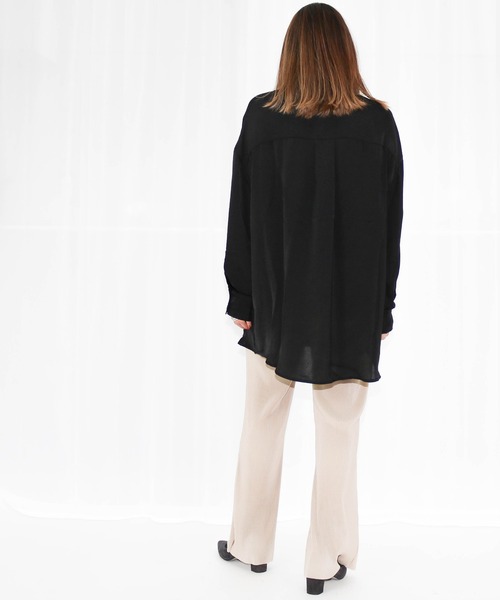 Per sist ence(パーシエンス)の「Per sist ence/パーシエンス セミフレアプリーツパンツ(その他パンツ・レディース・グレー/パープル/ブラック/ベージュ系その他/ベージュ・FREE)」の21枚目の写真