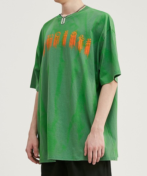 セール 英字ドロッピングtシャツ メンズ 数量限定販売 Tシャツ カットソー Me Em Select ミームセレクト のファッション通販 Zozotown