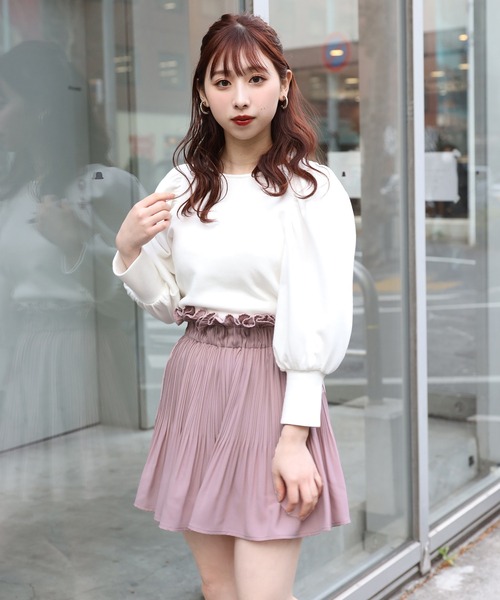 one after another NICE CLAUP(ワンアフターアナザーナイスクラップ)の「Backリボンテレコトップス(Tシャツ/カットソー・レディース・ブラック/ベージュ/オフホワイト/アイボリー・FREE)」の17枚目の写真