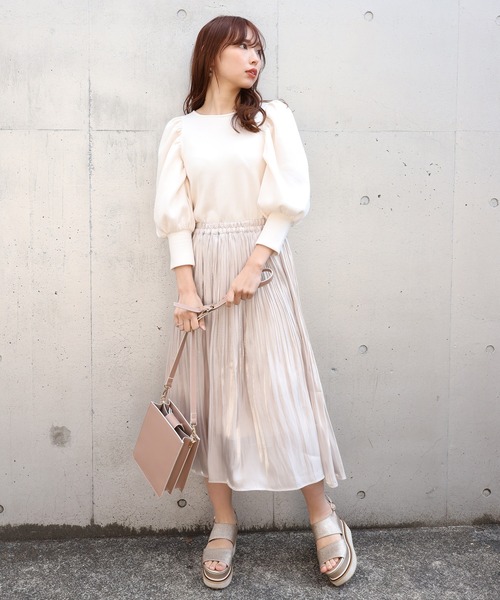 one after another NICE CLAUP(ワンアフターアナザーナイスクラップ)の「Backリボンテレコトップス(Tシャツ/カットソー・レディース・ブラック/ベージュ/オフホワイト/アイボリー・FREE)」の21枚目の写真