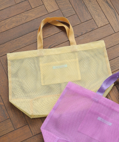 Lilas Campbell（リラキャンベル）の「・リラキャンベル　ネットバッグ＊（トートバッグ・レディース・ライトグレー/イエロー/ラベンダー・FREE）」の14枚目の写真