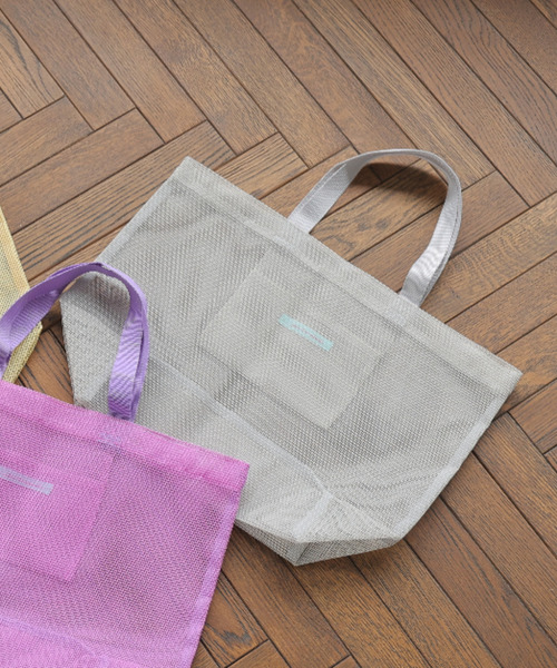 Lilas Campbell（リラキャンベル）の「・リラキャンベル　ネットバッグ＊（トートバッグ・レディース・ライトグレー/イエロー/ラベンダー・FREE）」の15枚目の写真