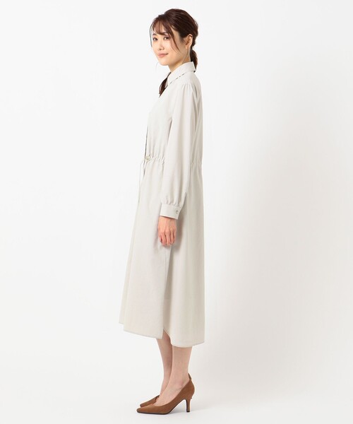 J.PRESS(ジェイプレス)の「【洗える】ソフトタイプライター ワンピース(シャツワンピース・レディース・ベージュ系/カーキ系/サックスブルー系・11/9)」の11枚目の写真