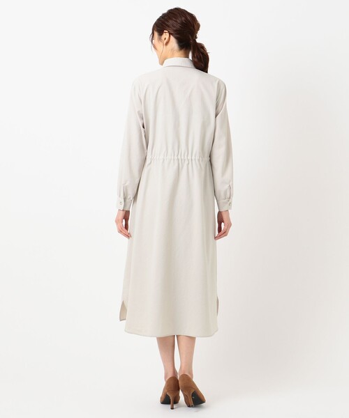 J.PRESS(ジェイプレス)の「【洗える】ソフトタイプライター ワンピース(シャツワンピース・レディース・ベージュ系/カーキ系/サックスブルー系・11/9)」の12枚目の写真