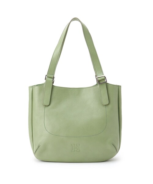 HIROFU（ヒロフ）の「【ソーロ】レザートートバッグ M 2WAY 本革 ビジネスバッグ（商品番号：P25-20611）（トートバッグ・レディース・グレー系その他/ライトグレー系/ネイビー系6/グレー系6/ライトグリーン系2/オレンジ系その他5/ベージュ系その他4/ブルー系5/ブラック/モスグリーン系2/ネイビー系5/ダークグリーン系3・02）」の7枚目の写真