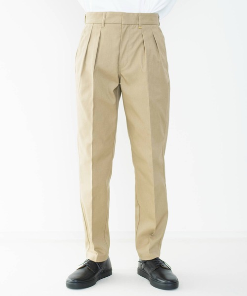 FARAH(ファーラー)の「FARAH ファーラー / Ripon リポン ホップサック ツータックパンツ スラックス / FR211EM4005(チノパンツ・メンズ・ブラック/ピンク/ベージュ/ブラウン・30inch/32inch/34inch)」の7枚目の写真