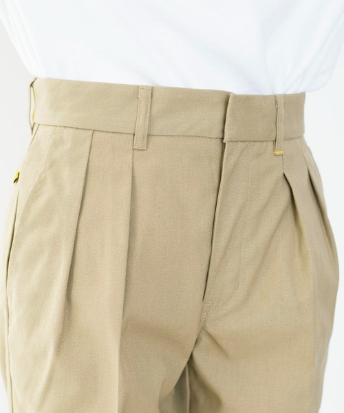 FARAH(ファーラー)の「FARAH ファーラー / Ripon リポン ホップサック ツータックパンツ スラックス / FR211EM4005(チノパンツ・メンズ・ブラック/ピンク/ベージュ/ブラウン・30inch/32inch/34inch)」の13枚目の写真