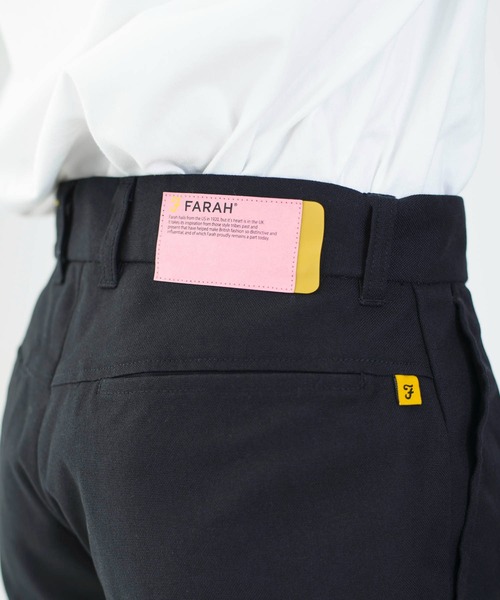 FARAH(ファーラー)の「FARAH ファーラー / Ripon リポン ホップサック ツータックパンツ スラックス / FR211EM4005(チノパンツ・メンズ・ブラック/ピンク/ベージュ/ブラウン・30inch/32inch/34inch)」の21枚目の写真