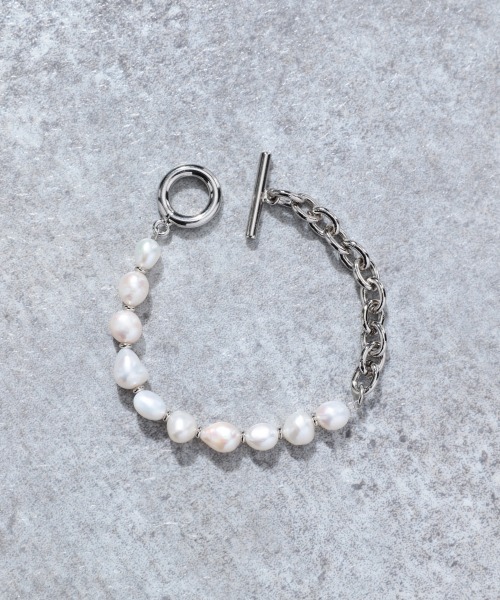 HARE（ハレ）の「パールチェーンブレス(HARE)（ブレスレット・メンズ・シルバー・FREE）」の4枚目の写真
