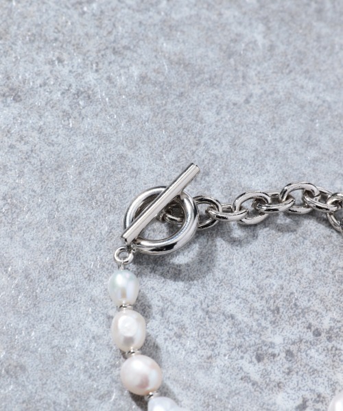 HARE（ハレ）の「パールチェーンブレス(HARE)（ブレスレット・メンズ・シルバー・FREE）」の3枚目の写真