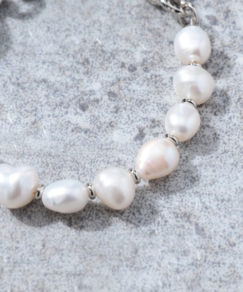 HARE（ハレ）の「パールチェーンブレス(HARE)（ブレスレット・メンズ・シルバー・FREE）」の2枚目の写真