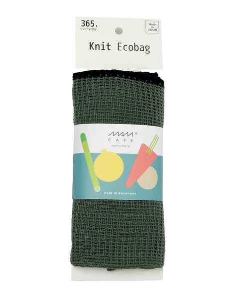 GLOBAL FORME CONCRETE(グローバルフォルムコンクリート)の「MAM KNIT ECO BAG S マム ニット エコバッグS(エコバッグ/サブバッグ・レディース・ブラック/カーキ/ベージュ・S)」の4枚目の写真