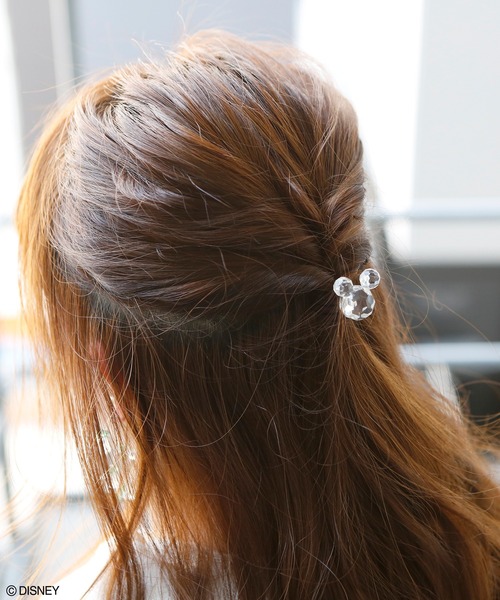 Disney（ディズニー）の「ミッキーマウス/プリズムヘアカフ（ヘアゴム・レディース・ピンク/クリア・FREE）」の4枚目の写真