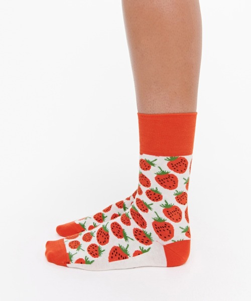 marimekko(マリメッコ)の「【kioski】 MANSIKKA / SALLA(ソックス/靴下・レディース・レッド・40/37/34)」の3枚目の写真