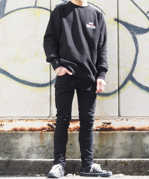 DEVILOCK（デビロック）の「DEVILOCK デビロック TOKYO BABYLON スウェット（スウェット・メンズ・ホワイト/ブラック・SMALL/MEDIUM/LARGE/X-LARGE/XX-LARGE）」の7枚目の写真