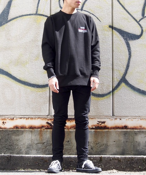 DEVILOCK（デビロック）の「DEVILOCK デビロック TOKYO BABYLON スウェット（スウェット・メンズ・ホワイト/ブラック・SMALL/MEDIUM/LARGE/X-LARGE/XX-LARGE）」の10枚目の写真