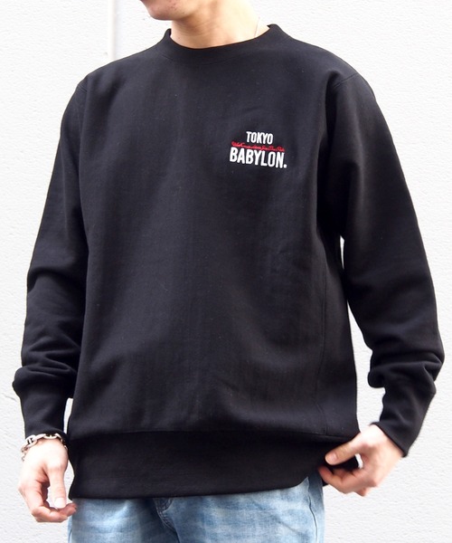 DEVILOCK（デビロック）の「DEVILOCK デビロック TOKYO BABYLON スウェット（スウェット・メンズ・ホワイト/ブラック・SMALL/MEDIUM/LARGE/X-LARGE/XX-LARGE）」の4枚目の写真