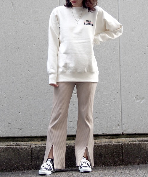 DEVILOCK（デビロック）の「DEVILOCK デビロック TOKYO BABYLON スウェット（スウェット・メンズ・ホワイト/ブラック・SMALL/MEDIUM/LARGE/X-LARGE/XX-LARGE）」の9枚目の写真