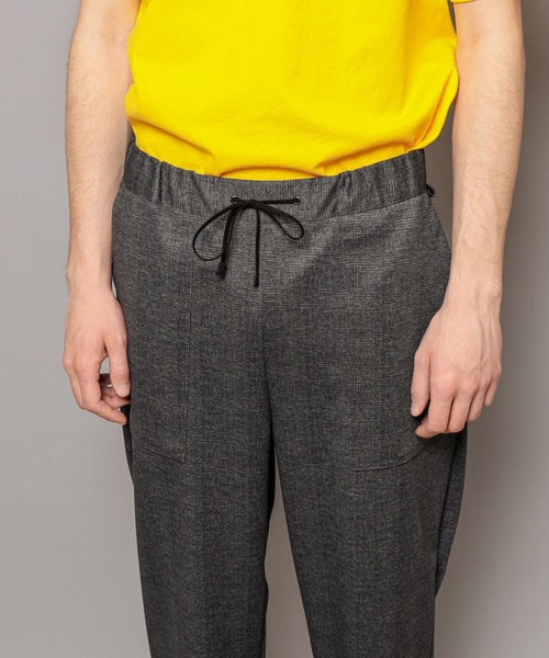 Curly（カーリー）の「【CURLY&Co./カーリー】ARDWICK EZ TROUSERS - GLENCHECK/グレンチェックイージートラウザーパンツ（その他パンツ・メンズ・ブラウン・1/2）」の12枚目の写真